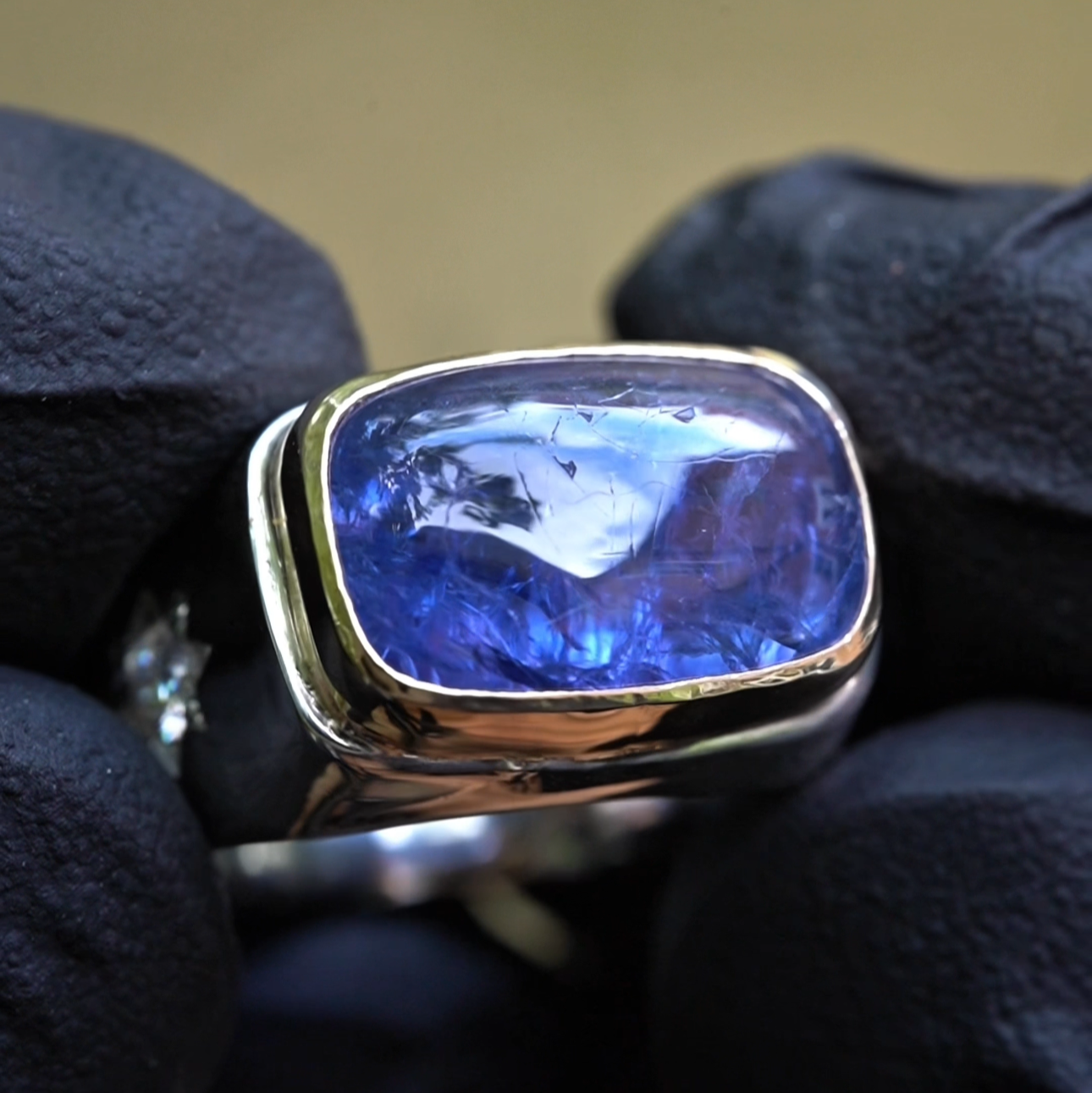 Tanzanite Signet ring 4