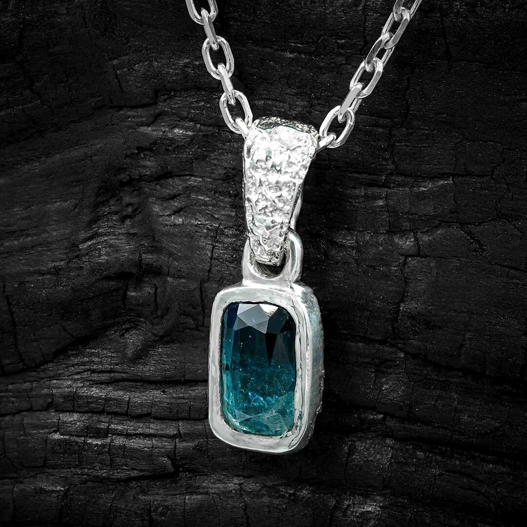 blue tourmaline necklace